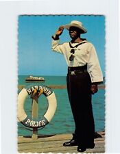 Postcard The Harbour Police, Bridgetown, Barbados picture