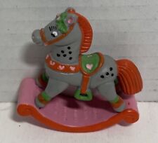 VINTAGE 1982 W BERRIE SCHLEICH DOLL HOUSE MINIATURE TOY ROCKING HORSE FIGURINE picture
