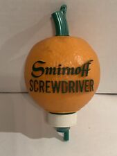 Vintage Smirnoff Vodka Screwdriver Orange Bottle Pour Topper Spout picture