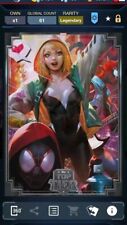 Topps Marvel Collect Legendary Dark Metal Ghost Spider Top Tier Award picture
