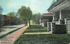 Hand-Colored Postcard High Street looking S.W., Hicksville, Ohio - used 1910 picture