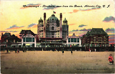 1907 Marlborough Blenheim Hotel from Beach Atlantic City New Jersey Postcard picture