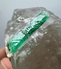 135 GM Very Beautiful  Emerald Crystals on Quartz From Panjsher Afghanistan picture