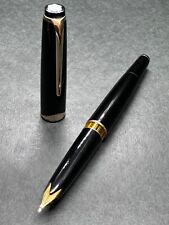 MONTBLANC Meisterstuck No.12 Vintage Black Fountain Pen Piston-filler 18C 750/EF picture