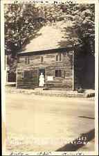 Simsbury Connecticut CT First Meeting House Replica c1930 Real Photo Postcard picture