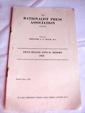 The Rationalist Press Association 52nd Annual Report 1950 (issued 1951) picture