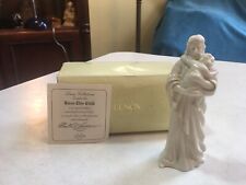 (New) Lenox ~Bless This Child~ 5” Figurine, Jesus with Infant with Gold Trim, picture