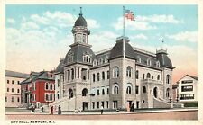 Newport RI-Rhode Island, City Hall Historical Building Landmark Vintage Postcard picture