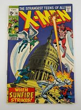 X-men #64 Marvel Comics Bronze Age 1970 1st Appearance of Sunfire - Fine+ 6.5 picture