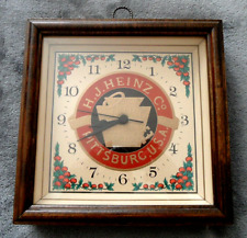 Vintage H.J. Heinz Company  Wall Mounted Clock - Made In USA picture