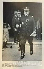 1915 Vintage Magazine Illustration French General Joseph Jacques Césaire Joffre picture