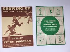 1936 Parent Teacher School Study Programs (2) Pamphlets Magazine Vintage picture