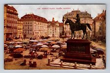 Vienna-Austria, Market Place, Antique, Vintage Souvenir Postcard picture
