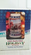 Ceramic Mug Collectors Budweiser 1995 Holiday Stein Lighting The Way Home NIB picture