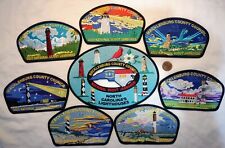 BSA MECKLENBURG COUNTY 459 OA 2023 JAMBOREE 8-PATCH NORTH CAROLINA LIGHTHOUSES picture