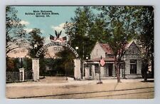 Quincy IL-Illinois, Main Entrance Soldiers & Sailors Home, c1922Vintage Postcard picture