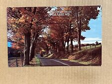 Postcard Pell Lake WI Wisconsin Scenic Greetings Country Road Vintage PC picture