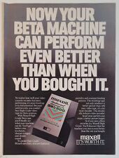 1981 MAXELL VHS Tape Magazine Advertisement 1981 picture