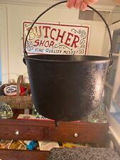 Very Rare Antique 1800s Acentric Cast Iron Kettle/ Pot Gatemarked  picture