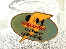 Vintage Wisconsin OM THE POWER OF CREATIVITY  Pin Lapel Pin Odyssey Of The Mind picture