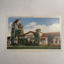Postcard CA San Jose State College California The Tower Linen Vintage Postcard picture