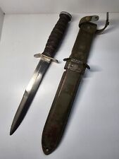 WWII US-M3 FIGHTING KNIFE BY IMPERIAL WITH M8-SCABBARD 1944 picture