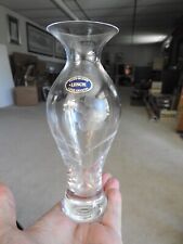 Vintage Lenox Etched Crystal Glass Bud Vase Floral Flower 7 1/4” Signed picture