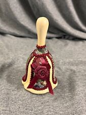 Vintage Ceramic and Material Rose Bell  4.5