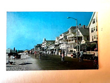 Postcard, The Boardwalk, Ocean City, Maryland, bike riders, chrome picture