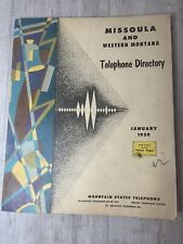 Vintage 1959 Missoula Western Montana Phone Book Directory picture