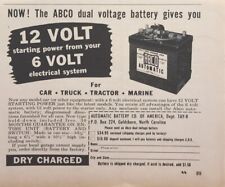 Automatic Battery Co. of America Goldsboro NC ABCO Vintage Print Ad 1959 picture