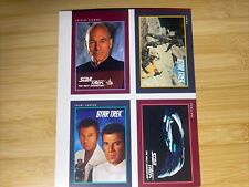 Dealer Lot Of 9 Star Trek The Next Generation Four Card Uncut Panel picture