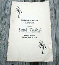 Scranton Pa Lions Club -memorabilia 1956 -Vintage Advertising- picture