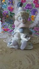 Lladro Retired “Pierrot with Sleeping Puppy” # 5277 Figurine Made in Spain 5” picture