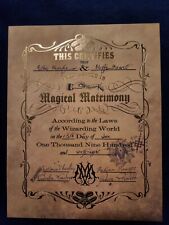 NEW Litjoy Crate Harry Potter Exclusive Weasley Marriage Certificate picture