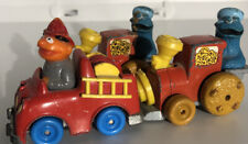 Set of 3 1981 Hasbro Sesame Street Cookie Monster Ernie Die Cast train Playskool picture