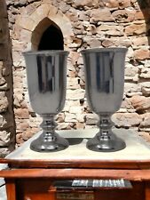 Vtg Pair 2 Metal Chalices Holy Communion Ritual Reenactors Decor Gothic Decor picture