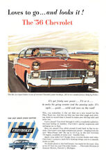 1956 Chevrolet Bel Air Sport Sedan: Loves to Go Looks It Vintage Print Ad picture