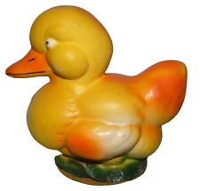 Antique Vtg German Big Duck or Chick Paper Mache Easter Candy Container Figurine picture