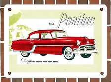 METAL SIGN - 1954 Pontiac Chieftain De Luxe Four Door Sedan - 10x14 Inches picture