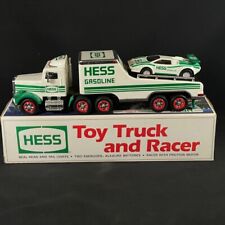 Vintage 1991 Hess Trucks Toy Truck and Racer - New In Box picture