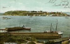 Quebec from Levis Private Post Card 1907 Postcard Seascape Boats Antique picture