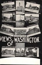Vintage Postcard 1909 Views of Washington Landmarks and Historical Buildings picture