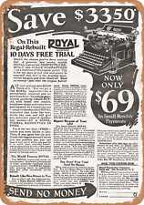Metal Sign - 1923 Royal Typewriters - Vintage Look picture