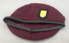US Army 173rd Airborne Support BN Maroon Beret Size 6 3/4 picture