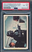 1977 Panini Star Wars Stickers Italy Vader Confronts Leia #23 PSA 6 picture