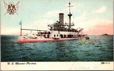 c.1908 U.S. Monitor Puritan at Sea  Posted Divided Back Military Postcard 5Z picture