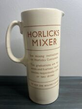 Vintage Horlicks Ironstone Mixer w/Original Metal Plunger  picture