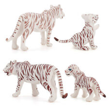 4 Pack Retired Schleich White Tiger Family Toys Animal Model With Tag Figure picture