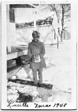 Vintage Old 1940s PHOTO of Cute African American Girl Leopard Print Hat Lucille  picture